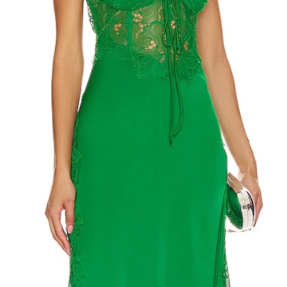 For Love And Lemons Green Maxi Dress - Picture 5 of 11